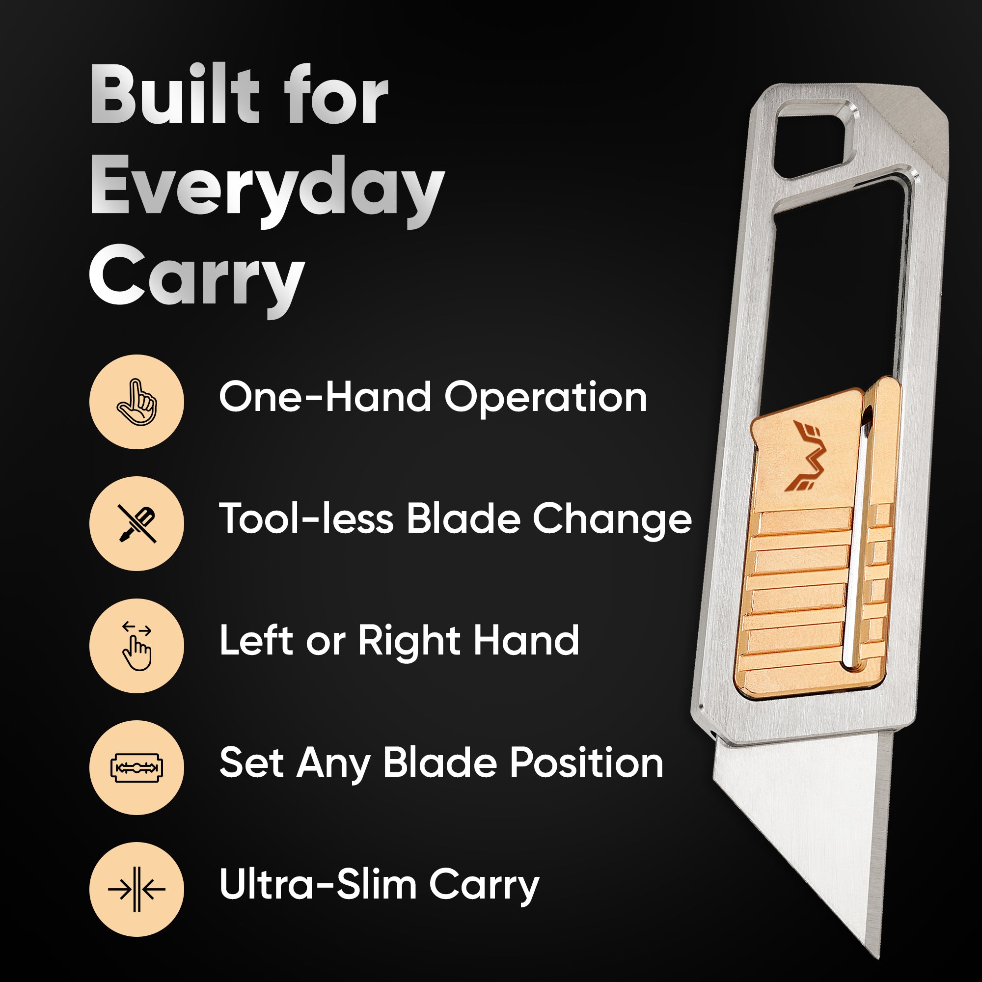 Titanium Open Frame Utility Knife